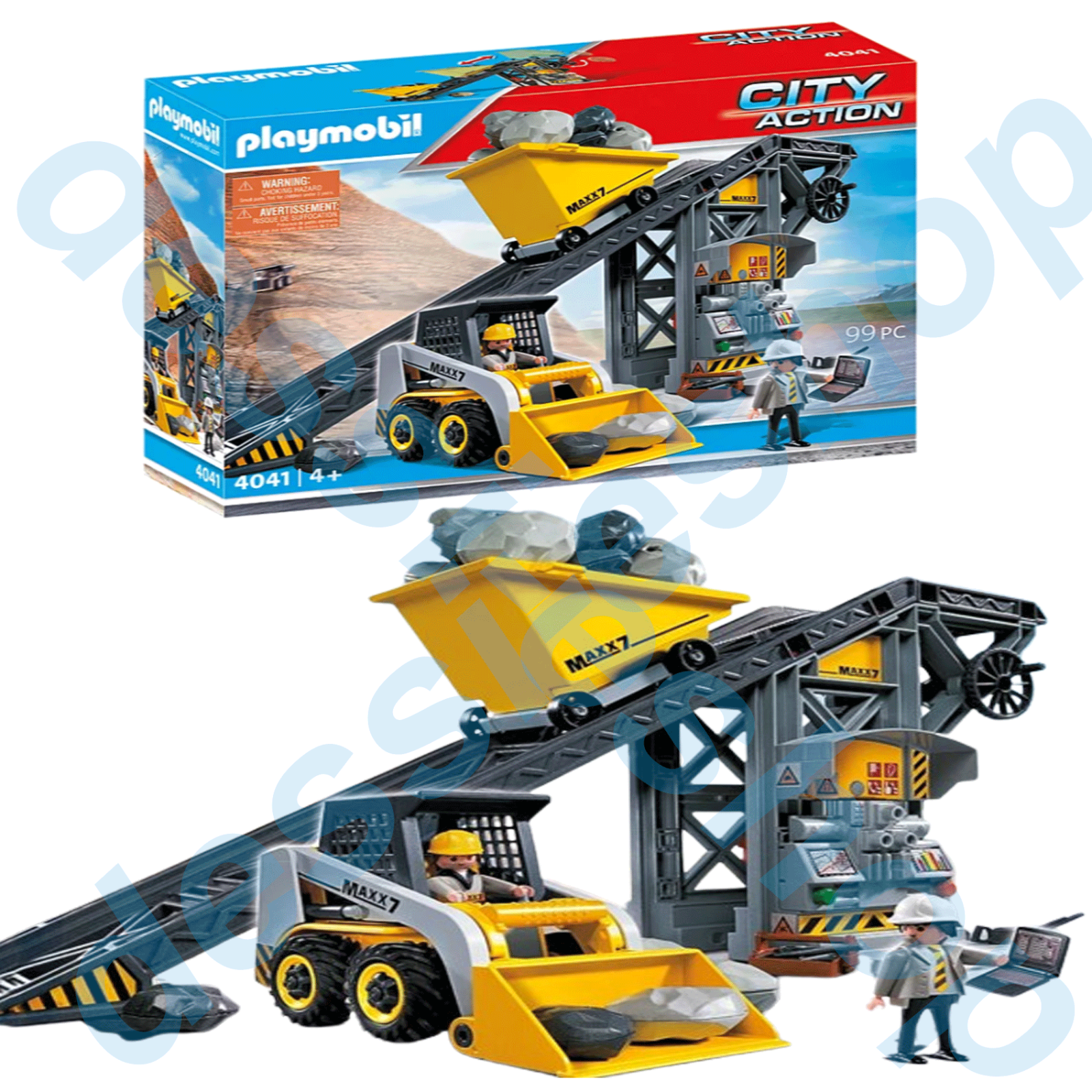 Playmobil 4041 Conveyor Belt with Mini Excavator City Action