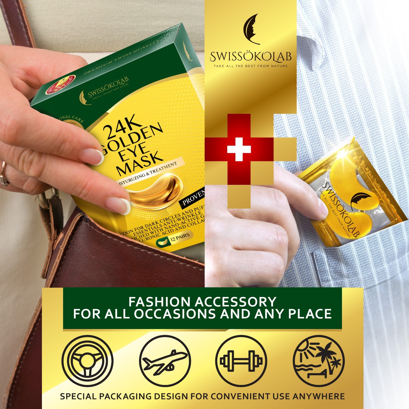 Under Eye Patches 24 K Gold Eye Mask Collagen Eye Pads Anti Dark Circle 