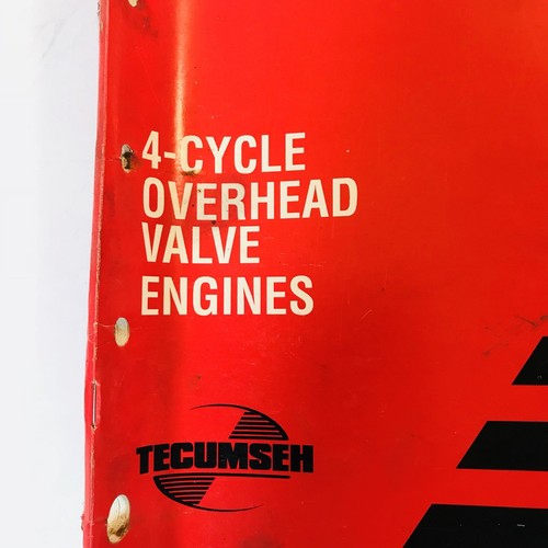 1998 Tecumseh Factory Technicians's Handbook 4 Cycle OHV Overhead Valve Engines