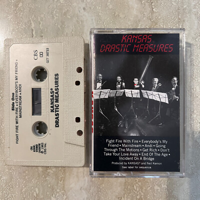 Cassette KANSAS Drastic Measures 1983 CBS Records Tested New Case