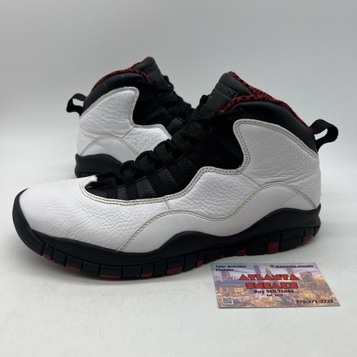 Size 8 - Air Jordan 10 Retro 2012 Chicago White Black Red Leather