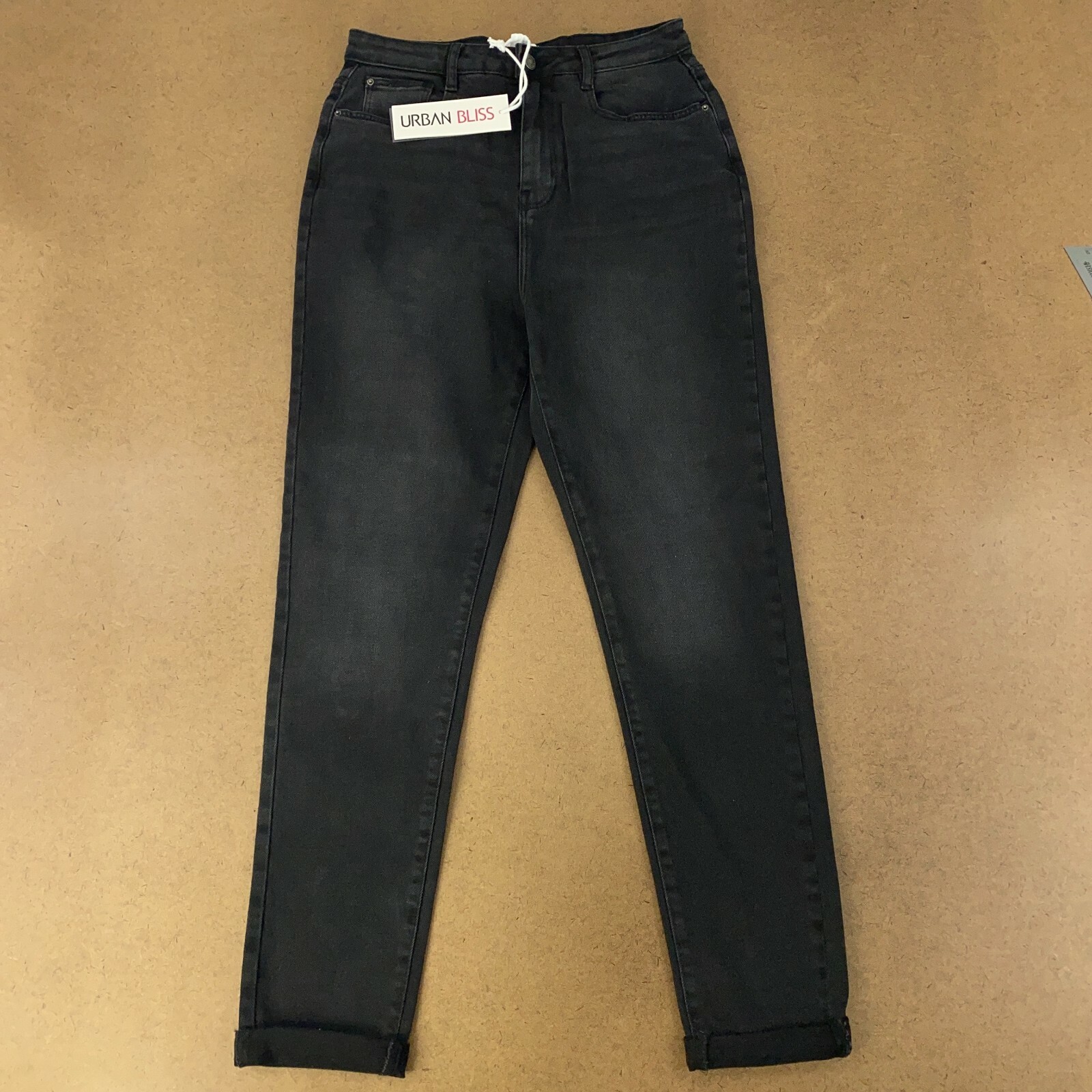 Urban Bliss Women's Size 6 Black Denim High Rise Mom Jeans NWT | eBay