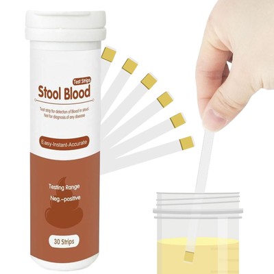 Stool Blood Test Strips Quick 30 Sheets Analysis Paper Strips For Monitoring