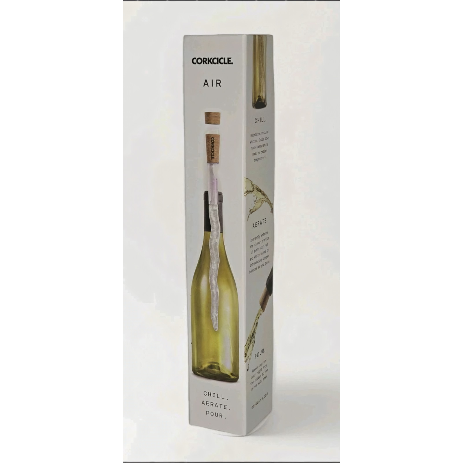 Corkcicle AIR 3-in-1 Wine Chiller Aerator Pourer - New, Free Shipping