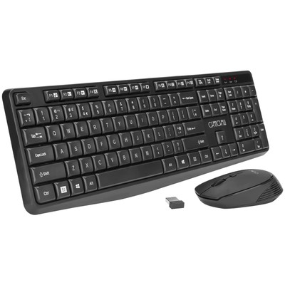 CombinaciÃ³n de teclado y mouse inalÃ¡mbricos de 24 GHz para computadora port...