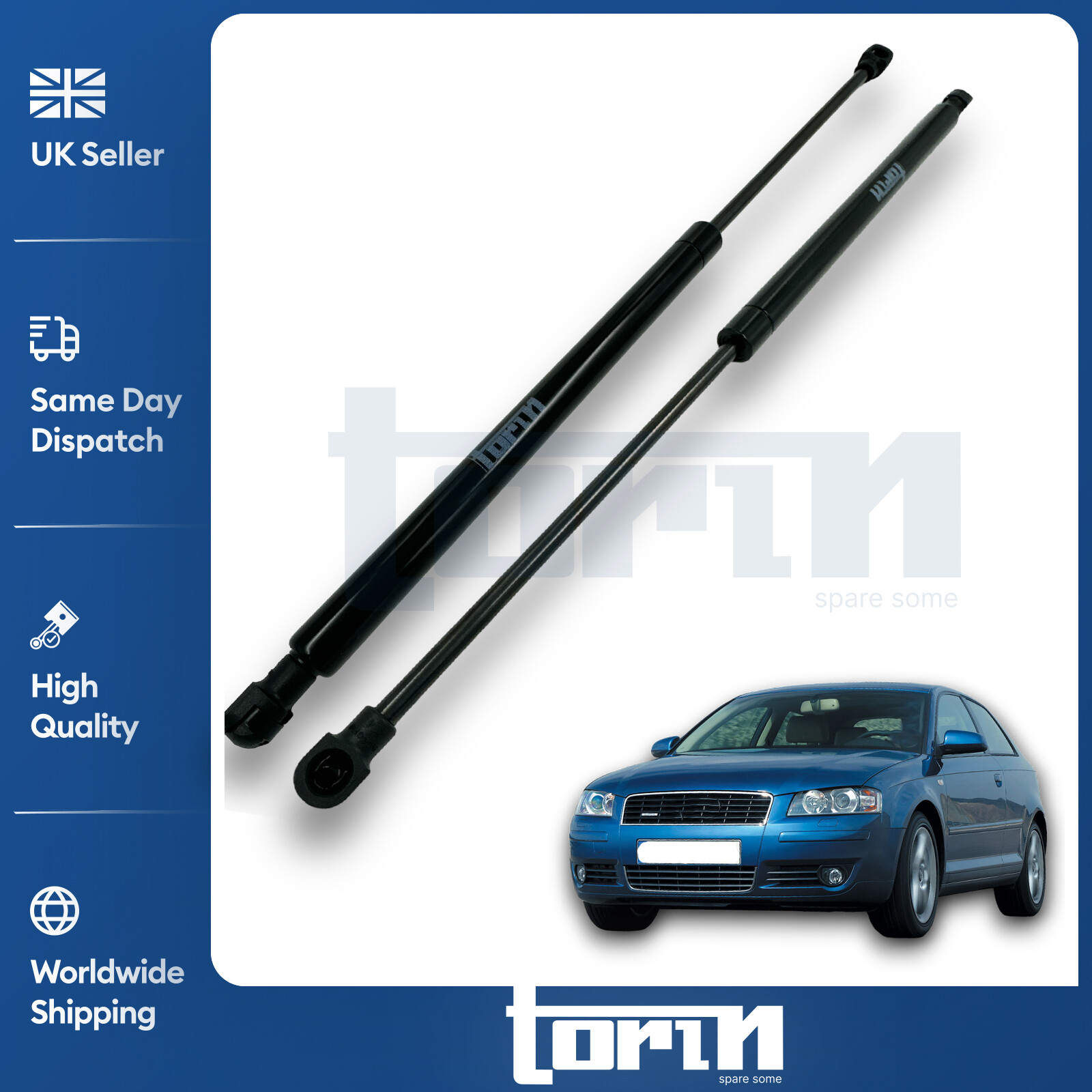 2X Rear Boot Tailgate Gas Struts Fits Audi A3 8P1 (2003-2012) 8P3827552B