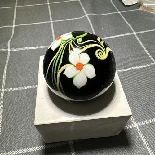 Orient And Flume Art Glass Floral Paperweight With Box | eBay