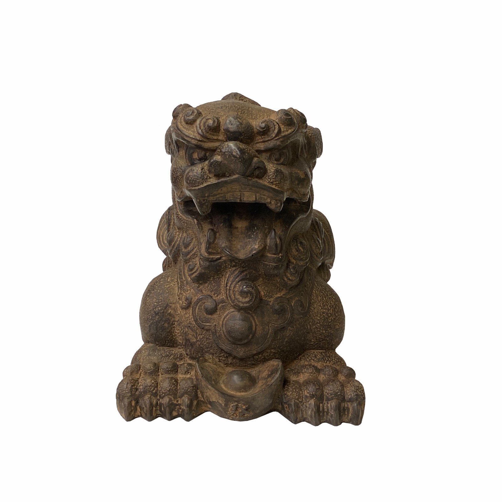 Chinese Distressed Brown Rough Marks Fengshui Pixiu Figure ws1737S Chinese Distressed Brown Rough Marks Fengshui Pixiu Figure ws1737S