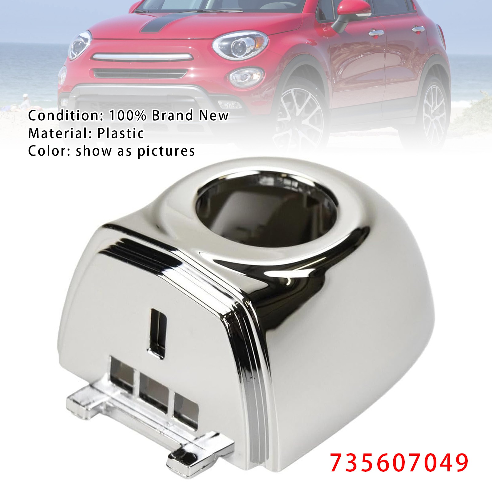 Front Outer Door Handle Cap 735607049 For Fiat 500X 2016-2021 H0