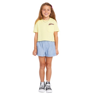 

Футболка Volcom с короткими рукавами и карманами для девочек