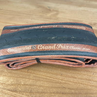 Pair Continental Grand Prix Classic 700c x 25mm Clincher Road Bike Tires