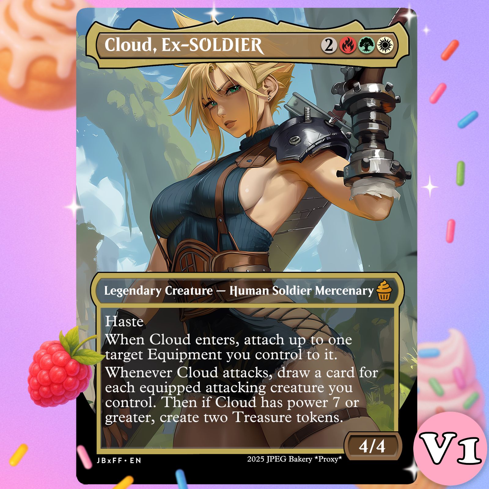 Cloud, EX-Soldier | MTG x Final Fantasy Alt Art Card | eBay