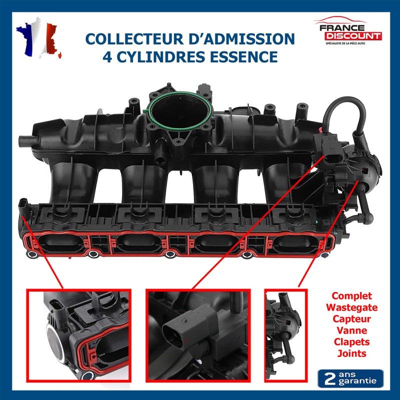 Collecteur D'Admission PrÃ©Vu Pour Audi A3 8p1 8p7 Tfsi - 06j133201bd 06j133201as
