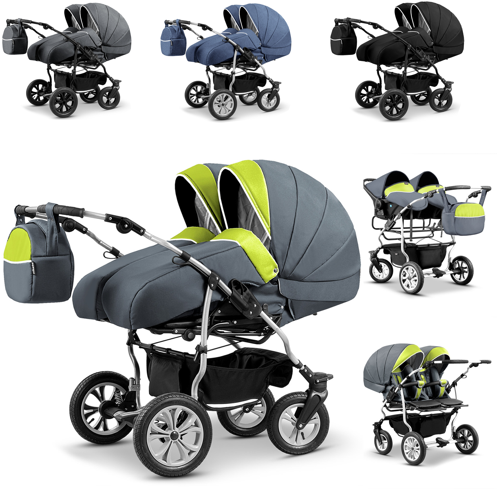 mikado double pram