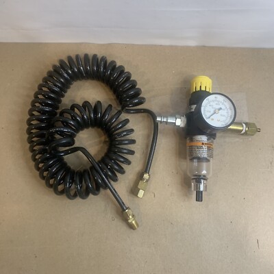 Stanley Bostitch 1/4'' Air Compressor Regulator w/Gauge and 10 ft hose