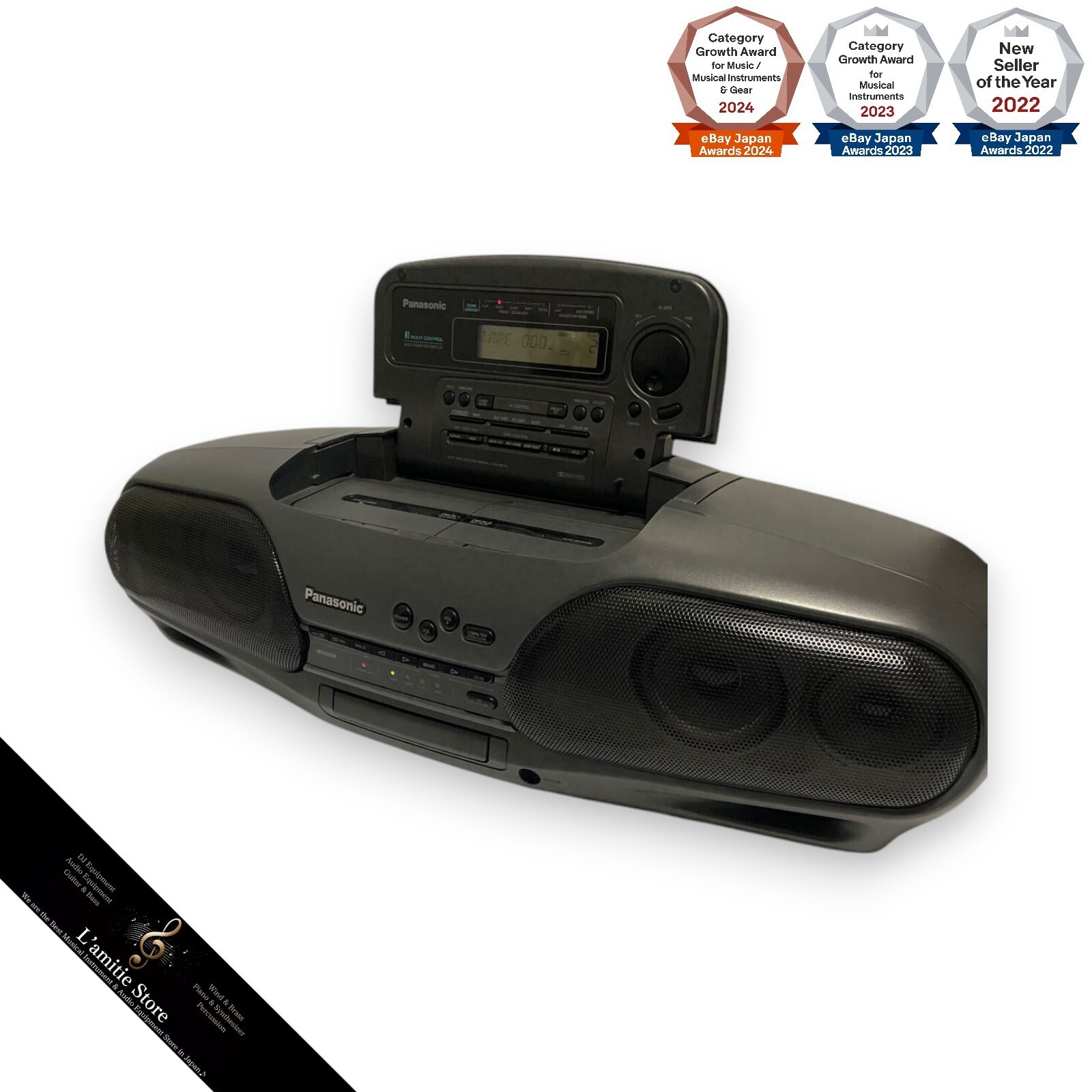 ラジオ・コンポ Panasonic RX-DT707 Panasonic RX-DT707 RXDT707 CD Headphone Jack Cassette Radio