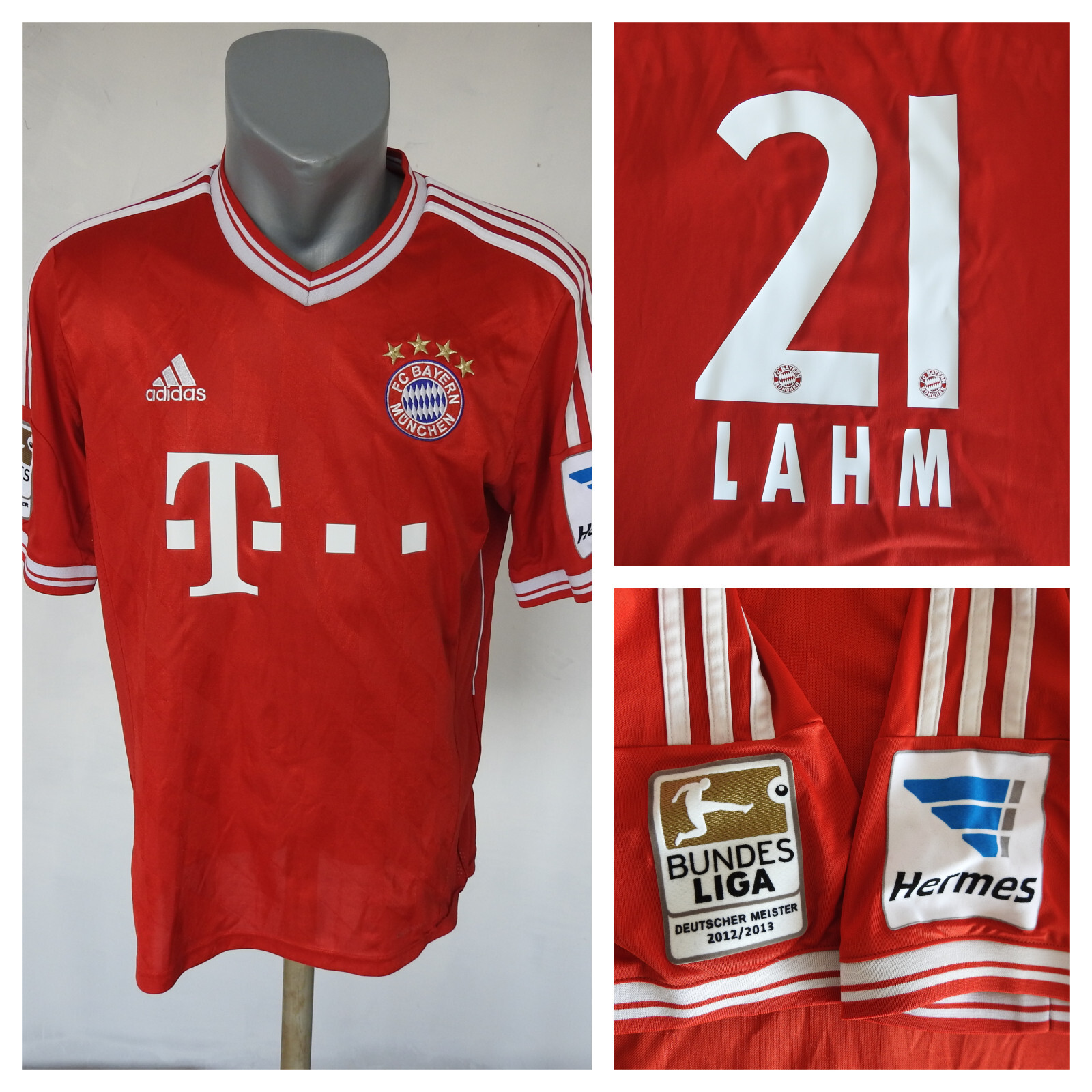 Bayern München 2013-14 Thirdユニ 21 LAHM 2014-15 Bayern Munich Third Shirt Lahm #21 - 4/10 - (L.Boys)