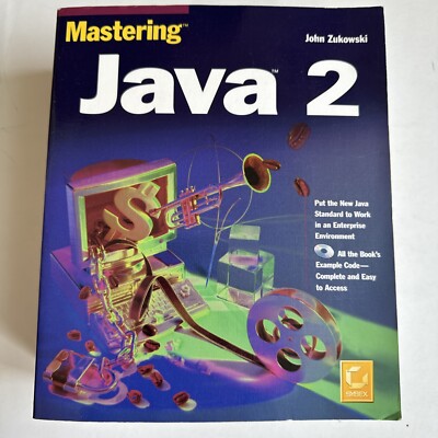 Mastering Java 2 By John Zukowski Softcover book CD not Included