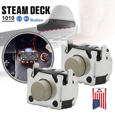 1-10X Left Right Bumper Shoulder Trigger Button L1 R1 For Valve Steam Deck 1010