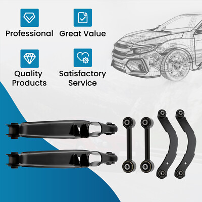 Rear Lower Control Arms Rearward Lateral Toe Arms for Caliber Patriot 2007-2017
