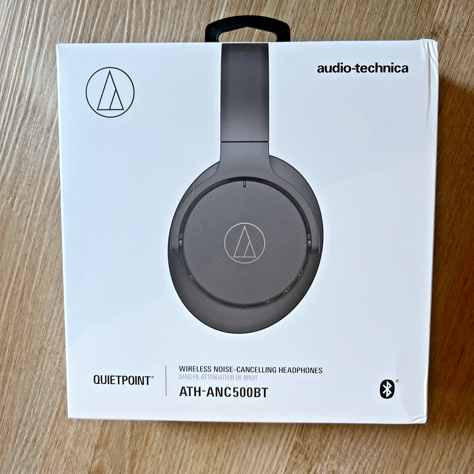 Audio-Technica QuietPoint Wireless Active Noise-Cancelling Headphones Black