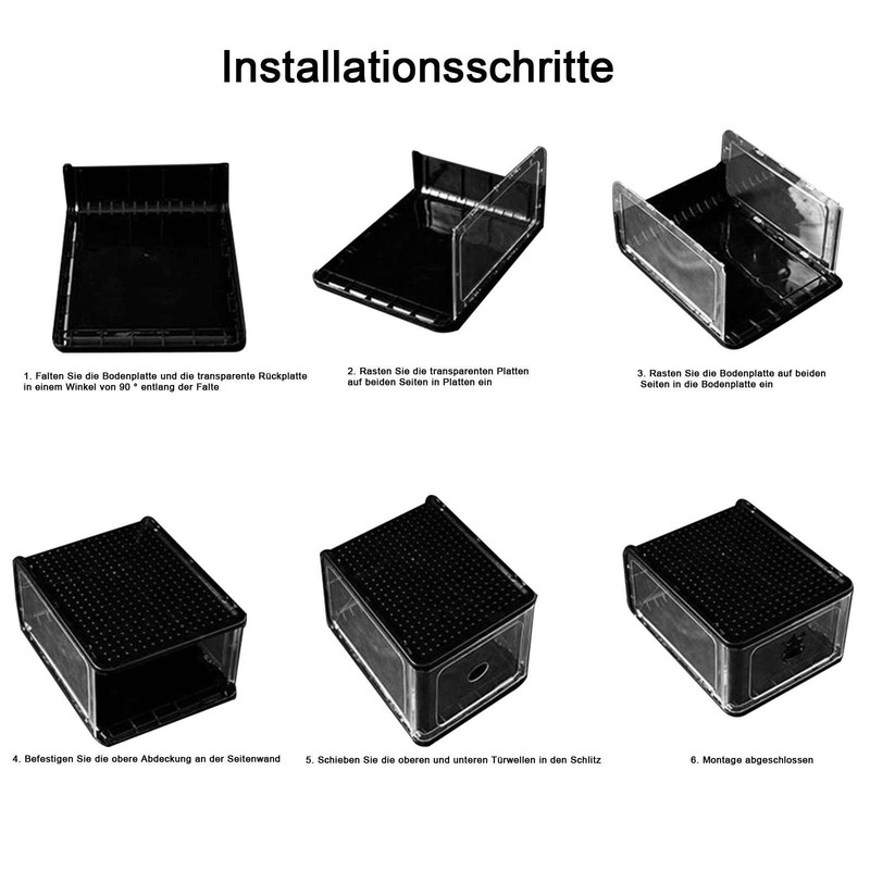 Schuhbox Set Schuhkarton Schuhkasten Aufbewahrung stapelbar Set mit 5