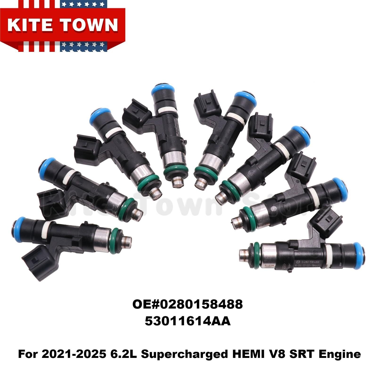 OEM 8x Fuel Injectors 53011614AA For Mopar HELLCAT , TRX 6.2