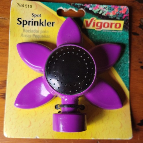 New Vigoro Water Spot Sprinkler Small Areas Metal PURPLE Gloss Enamel Finish