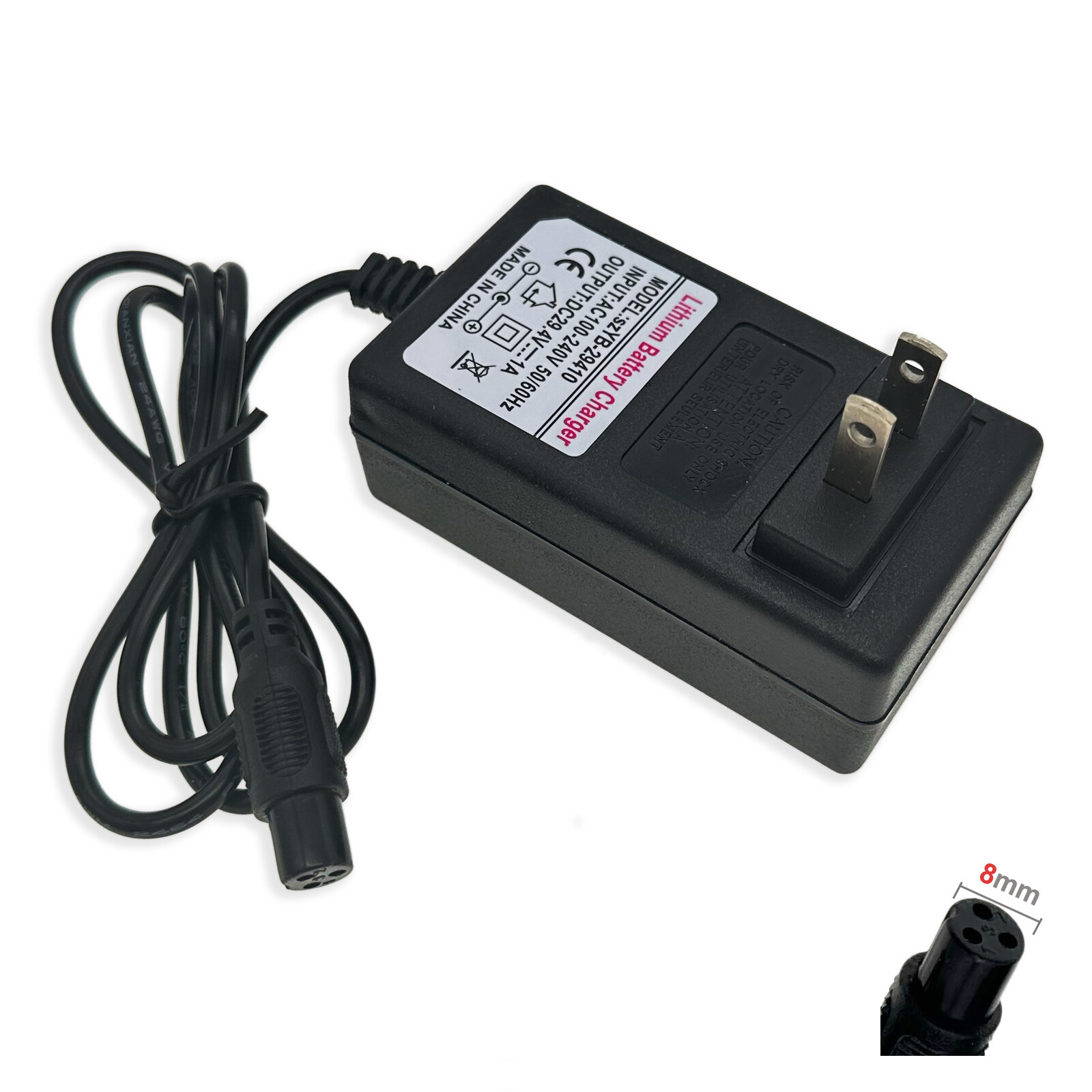 3-Prong 29.4V AC Adapter For Jetson X10 Rave FY0422941500 CP2915 Battery Charger