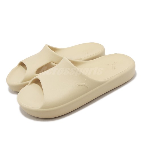 

Puma Shibui Cat Light Sand Beige Мужские унисекс сандалии без шнуровки Тапочки 385296-05, Бежевый, Shibui Cat