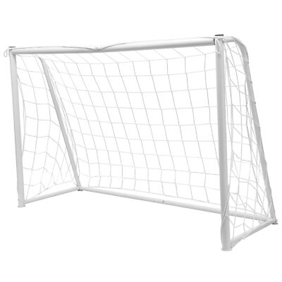 Steel Frame 6' x 4' Portable Football Goal Soccer Net Quick Ball Sport Training