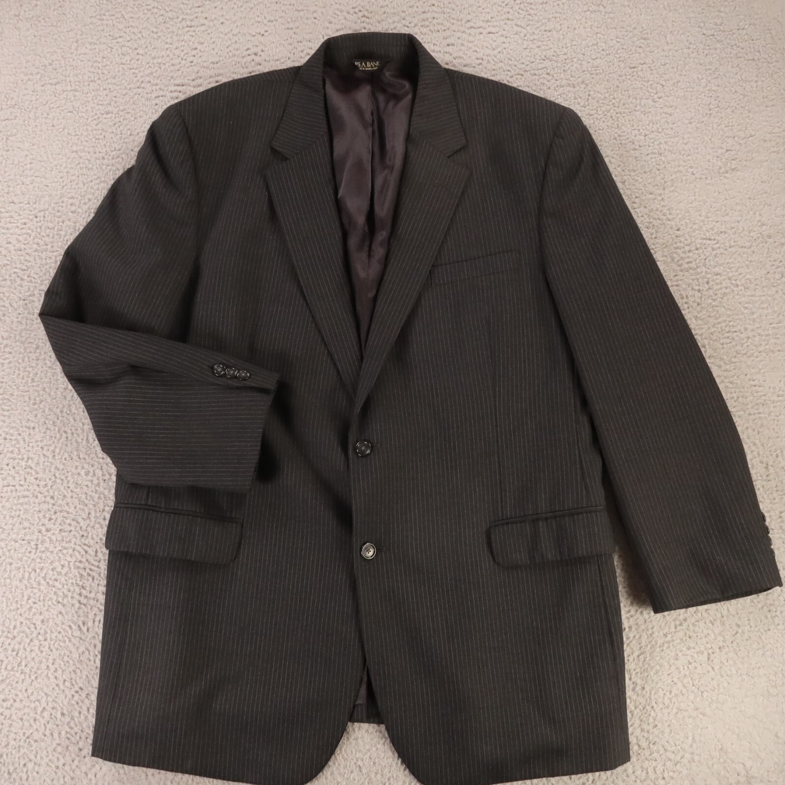ジャケット Off-White Grey single-breasted pinstripe jacket in wool ble Off-White™ Grey single-breasted pinstripe jacket in wool