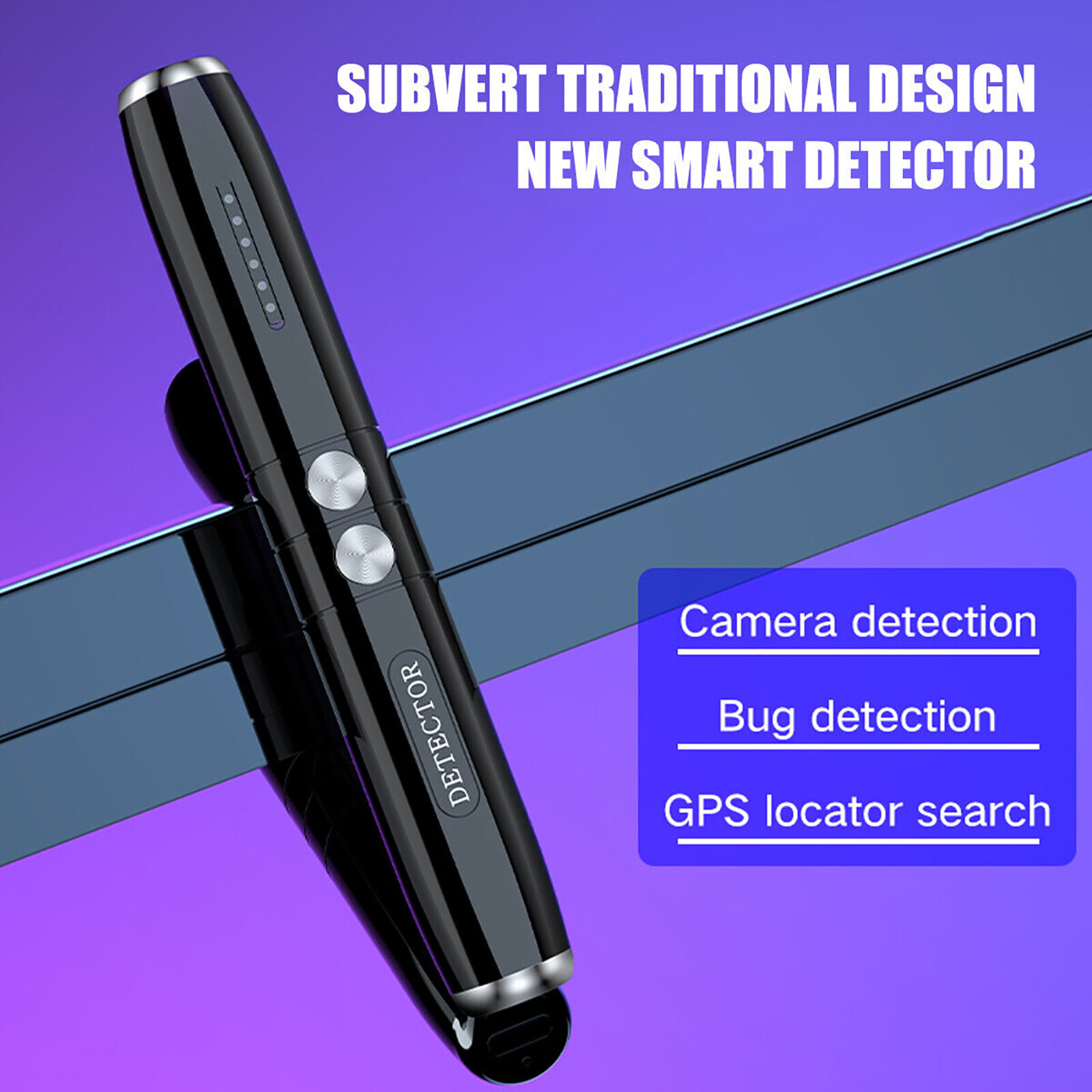 Rivelatore GPS Anti-spia Multifunzione – Frequenza 1MHz-8GHz, Per Telecamere, GSM, Traccianti - 4