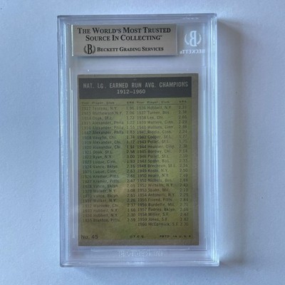 1961 Topps Baseball #45 McCormick/Broglic/Drysdale/Friend/Williams BGS5