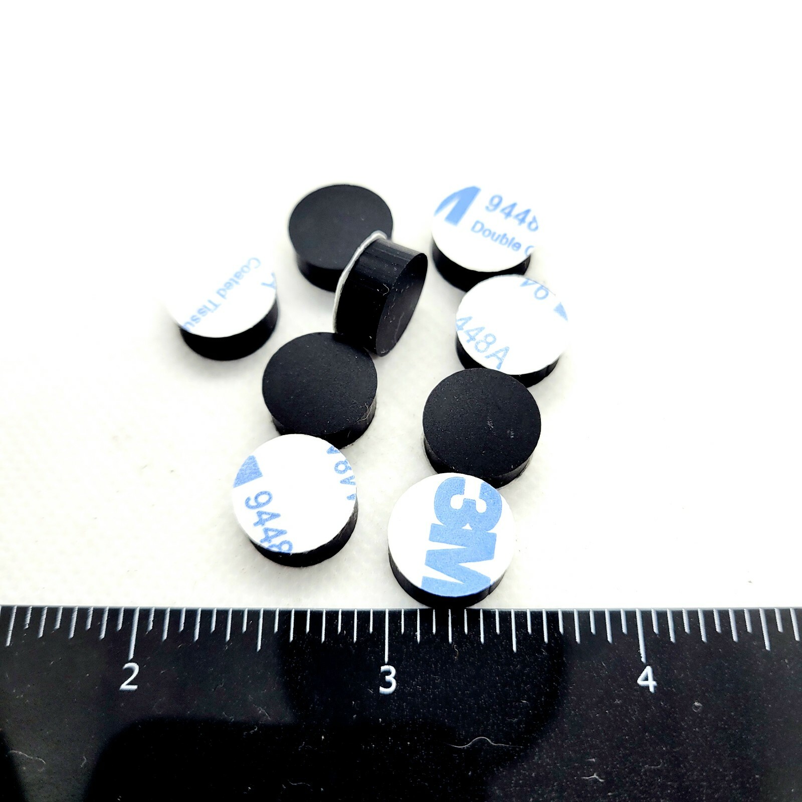 3/16" Thick Round Stick on Rubber Feet  1/2" Dia Bumpers 3M Adhesive Backing