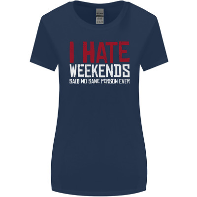 Weekends Funny Beer Alcohol Camping Cycling Womens Wider Cut T-Shirt
