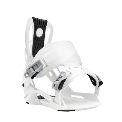 Flow Nexus Fusion Men's Rear Entry Snowboard Bindings, White, Large MY25