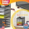 Docnest Multi-Functional Desk Organizer Tray, 6 Tier Paper Letter Tray Organizer with 3 Pen Holder, Mesh Desktop Organizer and Storage with 5 Adjustable Compartments for Office Supplies-Black