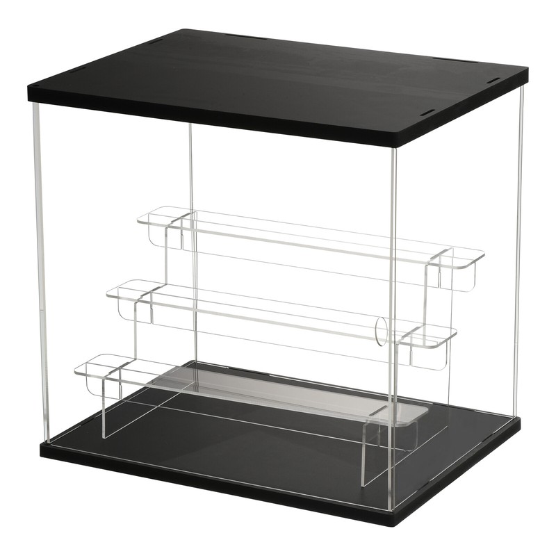 4 Tier Acrylic Display Case with LED Light Transparent Dustproof