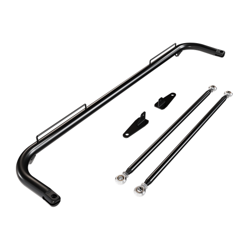 49" Black Universal Stainless Steel Racing Safety Seat Belt Roll Harness Bar Rod