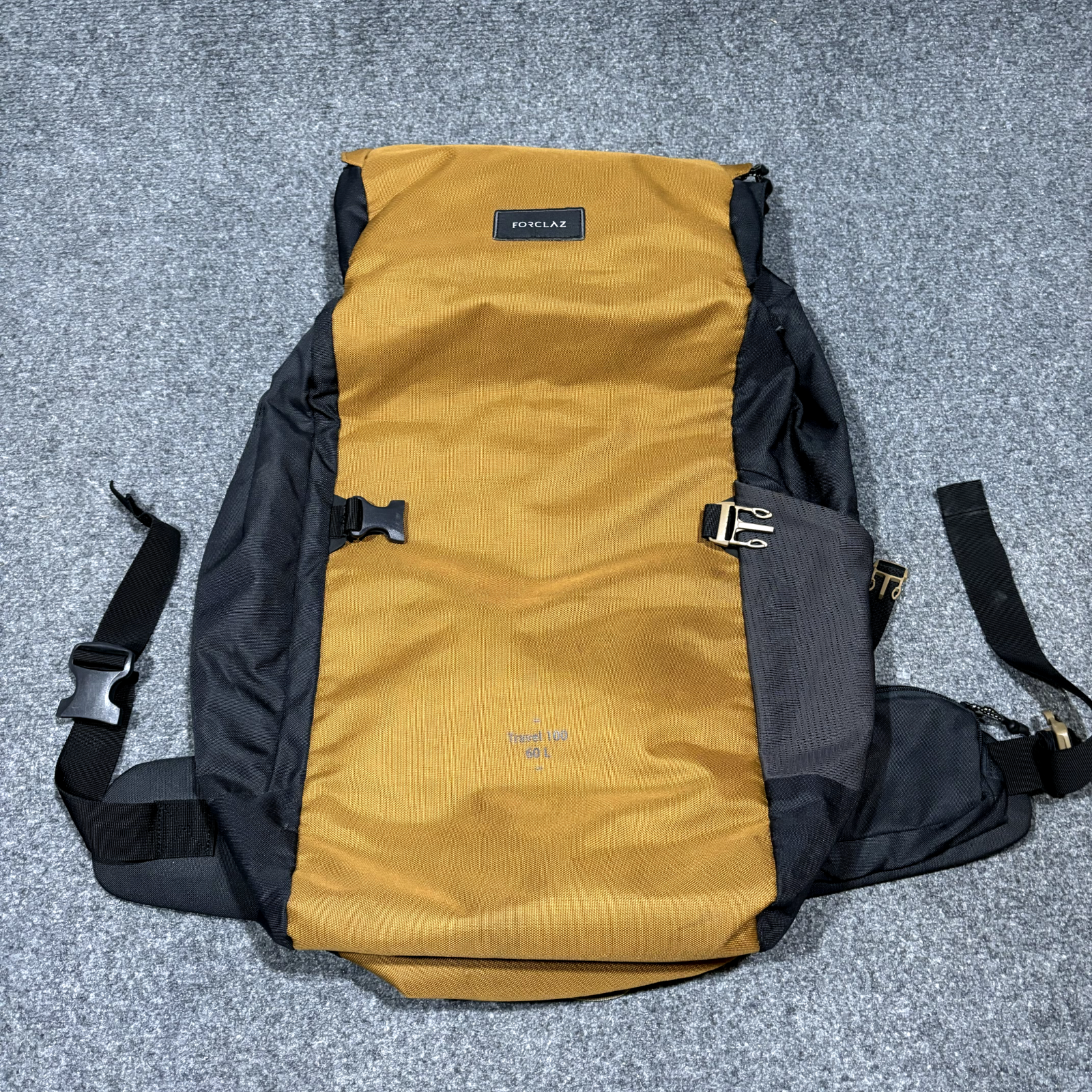 Forclaz Travel 100 Backpack 60L Rucksack Hiking Traveling Pockets Forclaz Travel 100 Backpack 60L Rucksack Hiking Traveling Pockets