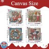 Gemozaic 4 Pack Christmas Diamond Painting Kits for Adults, Snowman, Gnome, Merry Christmas Wreath, Gingerbread Cup Diamond Art Kits for Adults, Gem Painting Kit for Gift Home Wall Decor, 12x12 in