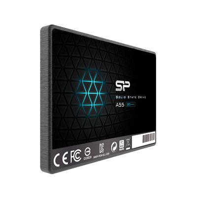 SP Silicon Power 4TB SSD 3D NAND A55 SLC Cache Performance Boost SATA III 2.5...