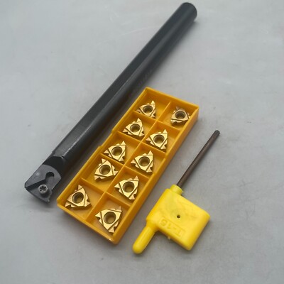 SNR0016Q16 CNC Lathe Carbide Indexable Threading Turning Tool + 10pcs 16IR AG60