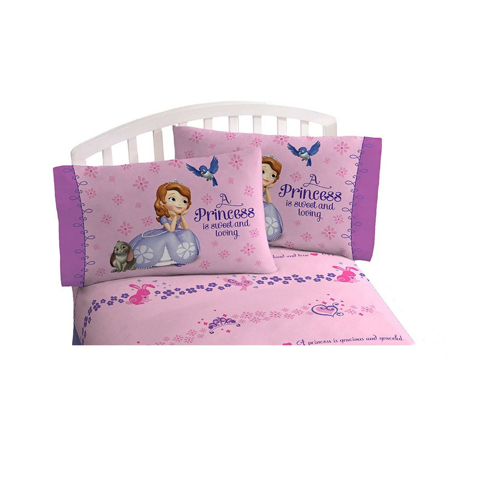 Princess Sofia Bedding Sheet Full Piece Sheet Set For Kids 4 Piece