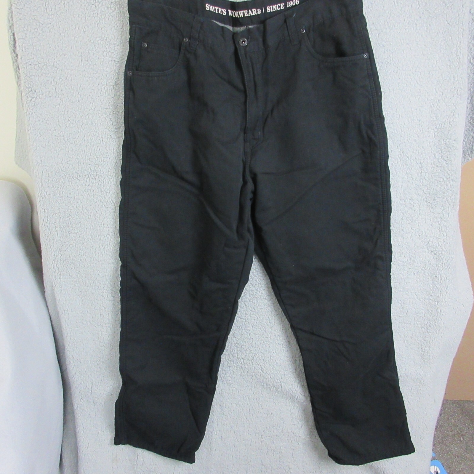 Smith's Workwear Pants Mens 40 X 32 Black Utility Canvas | eBay