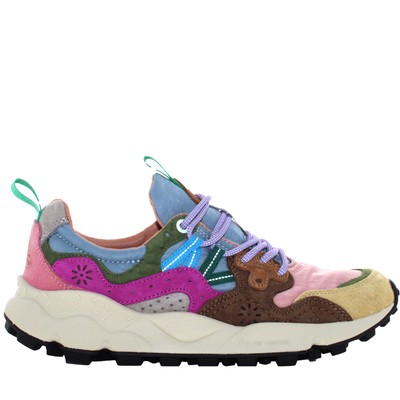 Pre-owned Flower Mountain A24us Women Low Sneakers 0012017817.01.1e97 Yamano 3 Woman In Pink