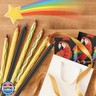 Stocking Stuffers for Kids Teen Girls Boys, 12 Rainbow Colored Pencils Christmas Gifts for Grandkids Adults Art Supplies for Kids 9-12 Fun Pencils Trendy Stuff Birthday Party Favors, Black Wooden
