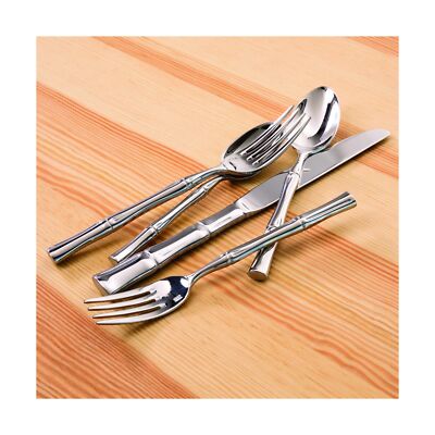 Fortessa Royal Pacific 18/10 Stainless Steel Flatware 20 Piece Place Setting,...