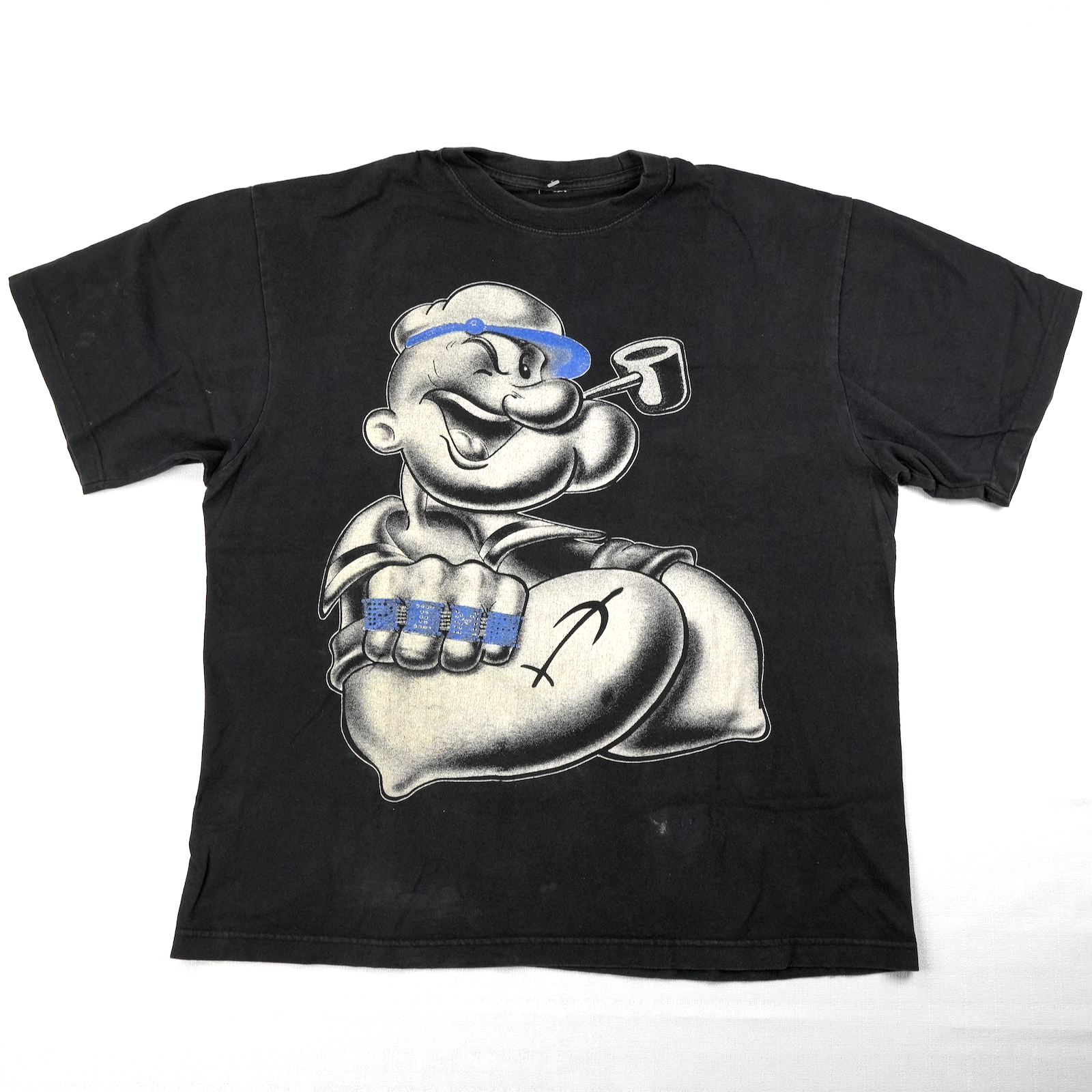 vintage POPEYE GANGSTER T-Shirt XL cartoon hip hop soft thug